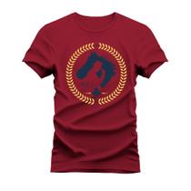 Camiseta Plus Size Unissex Algodão Gola Redonda Confortável V C Y Nipe de paus