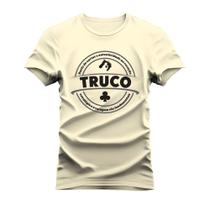 Camiseta Plus Size Unissex Algodão Gola Redonda Truco
