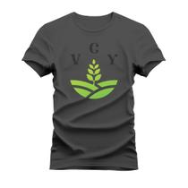 Camiseta Plus Size Unissex Confortável V C Y Planta