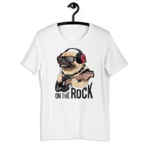 Camiseta Plus Size Unissex Dog On The Rock