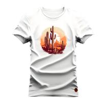 Camiseta Plus Size Unissex Gola Redonda Confortável FaroCaq