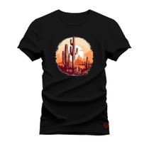 Camiseta Plus Size Unissex Gola Redonda Confortável FaroCaq