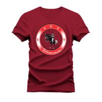 Camiseta Plus Size Unissex Gola Redonda Confortável Vida Country Determinação