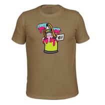 Camiseta Plus Size Unissex Malha 30.1 Spray Yes