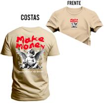 Camiseta Plus Size Unissex Moda Streetweat Confortável Algodão Make Monkey