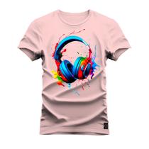 Camiseta Plus Size Unissex Premium T-shirt Fone Aqua
