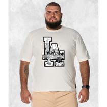 Camiseta Plus Size Unissex Premium T-shirt LA Paisagens