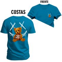 Camiseta Plus Size Unissex Premium T-shirt Ted Bad Frente Costas