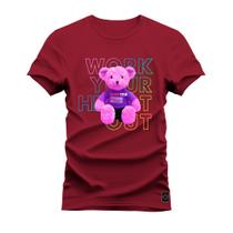 Camiseta Plus Size Unissex Premium T-shirt Work Your