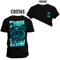 Camiseta Plus Size Unissex T-Shirt Premium Death Dow Frente Costas