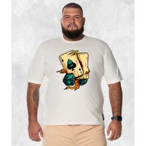 Camiseta Plus Size Unissex T-Shirt Premium Sorte Nas Cartas
