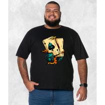 Camiseta Plus Size Unissex T-Shirt Premium Sorte Nas Cartas