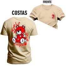 Camiseta Plus Size Unissex T-Shirt Premium The Pain Frente Costas