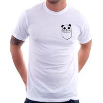 Camiseta Pocket Panda - Foca na Moda