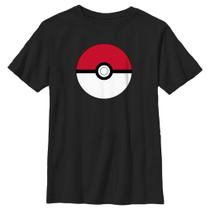 Camiseta Pokémon Pokémon Pokeball para meninos, preta, tamanho S
