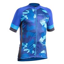 Camiseta Poker Ciclista com Ziper Total Defend Azul - Masculina Camiseta Poker Ciclista com Ziper Total Defend Azul - Masculina