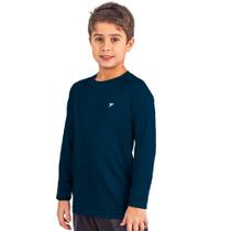 Camiseta Poker Fator de Proteção UV50+ Infantil - Azul Marinho