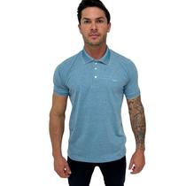 Camiseta Polo Azul Mescla Tamanho:MCor:AzulGenero:Homem