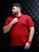 Camiseta Polo Bordada Plus Size Revanche 113895 Camiseta Polo Bordada Plus Size Revanche 113895