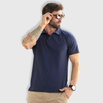 Camiseta Polo Bordado Com Elastano Masculino Revanche Durazno