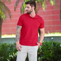 Camiseta Polo Bordado Com Elastano Masculino Revanche Durazno