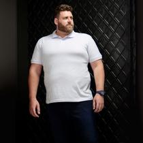 Camiseta Polo Bordado Plus Size Masculino Revanche Conde