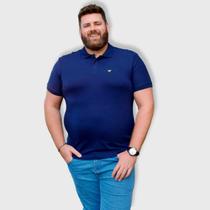 Camiseta Polo Com Plaquinha Plus Size Masculina Revanche Cornago