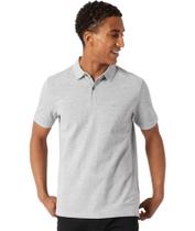 Camiseta Polo DKNY para Hombre Corte Moderno Secado Rápido Gris Jaspeado