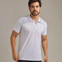 Camiseta Polo em Picket Lock Striped On Top Estampa Camiseta Polo em Picket Lock Striped On Top Estampa