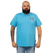 Camiseta Polo Grêmio Oficilal Piquet Masculina Plus Size