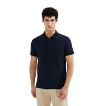 Camiseta Polo Hering Masculina Manga Curta Algodão Pima