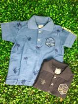 Camiseta Polo Infantil Masc Coqueiro Diversos Camiseta Polo Infantil Masc Coqueiro Diversos