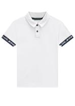 Camiseta Polo Infantil Menino Malha Luc.boo Branca