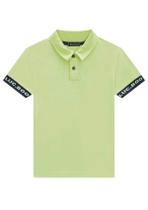Camiseta Polo Infantil Menino Malha Luc.boo Verde
