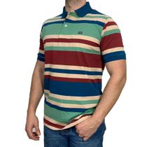 Camiseta Polo Listrada Masculina Dawson
