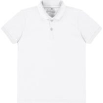 Camiseta Polo Malha Branca