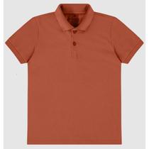 Camiseta Polo Malha Terra Cota Camiseta Polo Malha Terra Cota