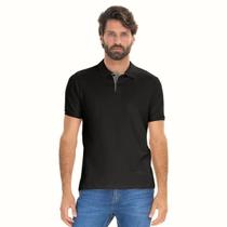 Camiseta Polo Masculina Básica Ogochi Preta Camiseta Polo Masculina Básica Ogochi Preta