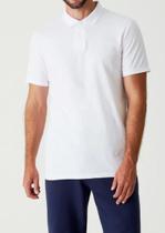 Camiseta Polo Masculina Branca Lisa
