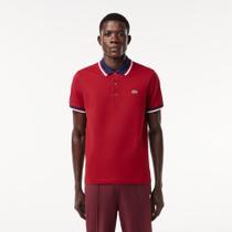 Camiseta Polo Masculina com Gola Contrastante Lacoste Camiseta Polo Masculina com Gola Contrastante Lacoste