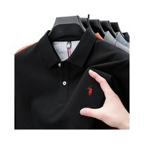 Camiseta Polo Masculina De Verão 100% Algodão Manga Curta Com Bordado 3D Marca Designer Moda