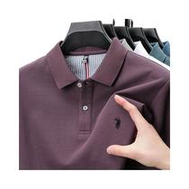 Camiseta Polo Masculina De Verão 100% Algodão Manga Curta Com Bordado 3D Marca Designer Moda