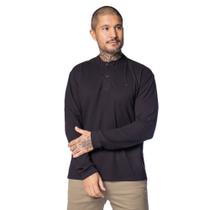 Camiseta Polo Masculina Dixie Gola Portuguesa Preto Camiseta Polo Masculina Dixie Gola Portuguesa Preto