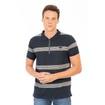 Camiseta Polo Masculina Gangster Fechamento Em Ziper 0007