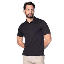 Camiseta Polo Masculina John Sailor Algodão Pima Preto