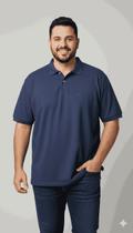 Camiseta Polo Masculina Plus Size Básica