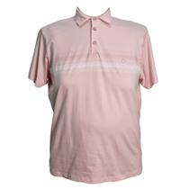 Camiseta Polo Masculina Plus Size Cratus Ezu Rosa