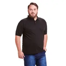 Camiseta Polo Masculina Plus Size