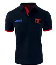 Camiseta Polo Masculina Troller Preta