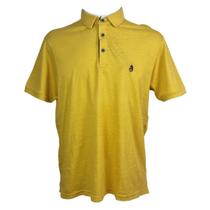 Camiseta Polo Masculina Wolf 100% Algodão Mostarda